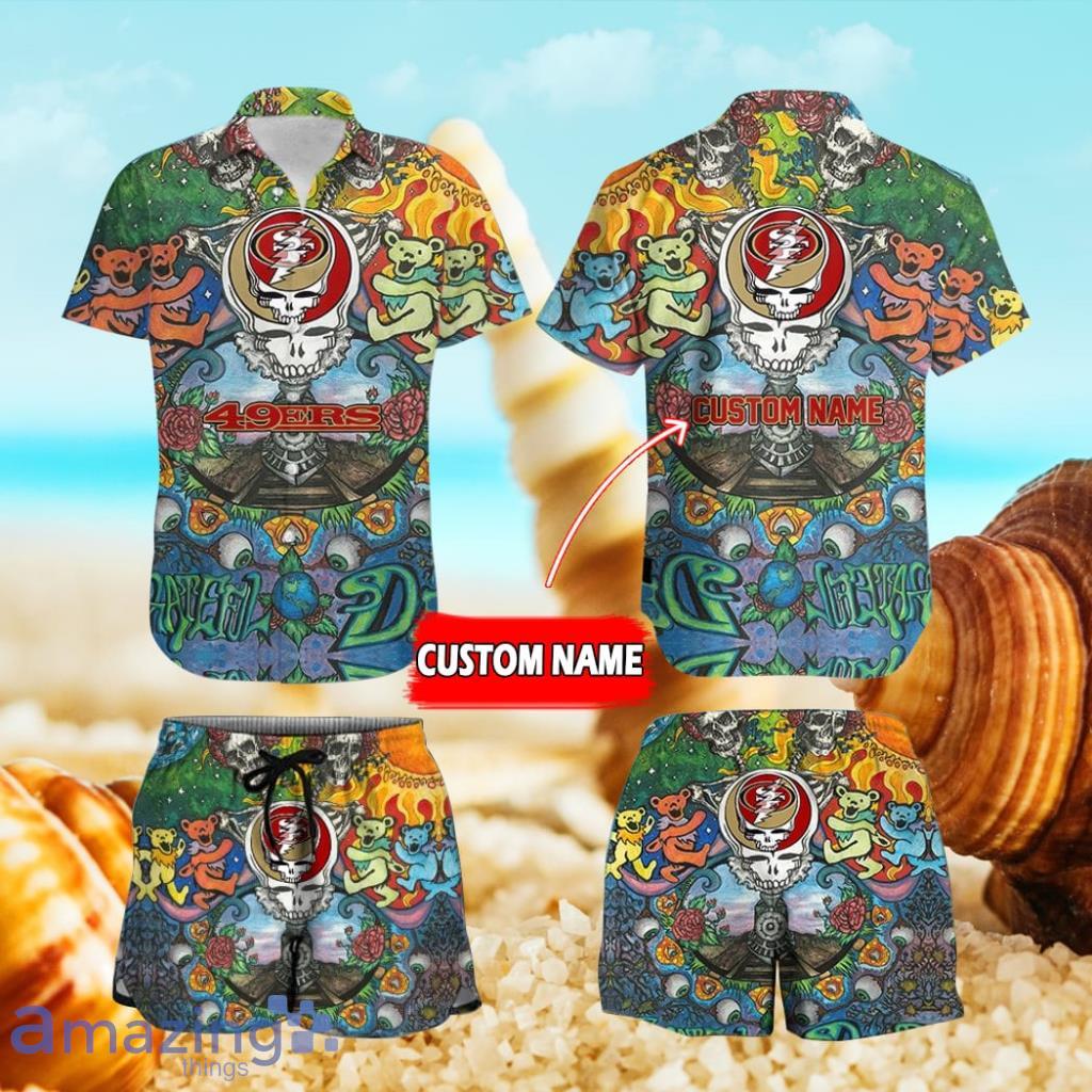 San Francisco 49ers Custom Name NFL Hawaiian Shirt And Shorts Gift