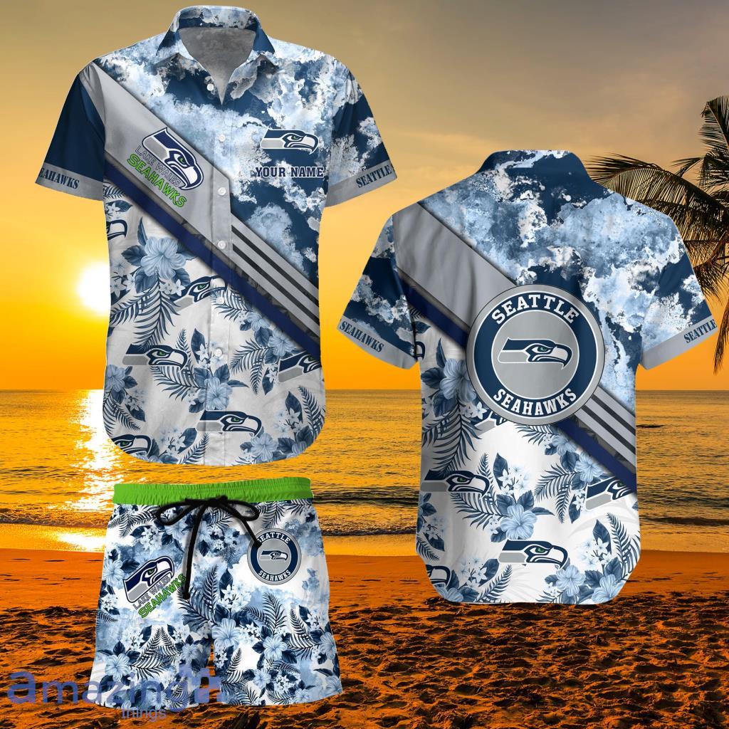 Seattle Seahawks NFL Hawaii Beach Shirt Retro Vintage Summer