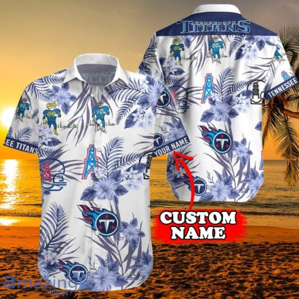 Personalized Tennessee Titans Logo History NFL Teams Hawaiian Shirt Gift For Men And Women Product Photo 1