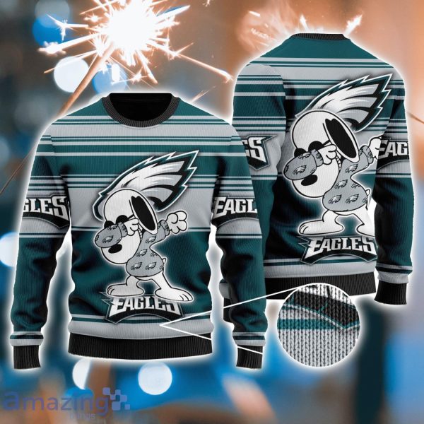 Philadelphia Eagles Dabbing Snoopy Christmas Ugly Sweater For Fans