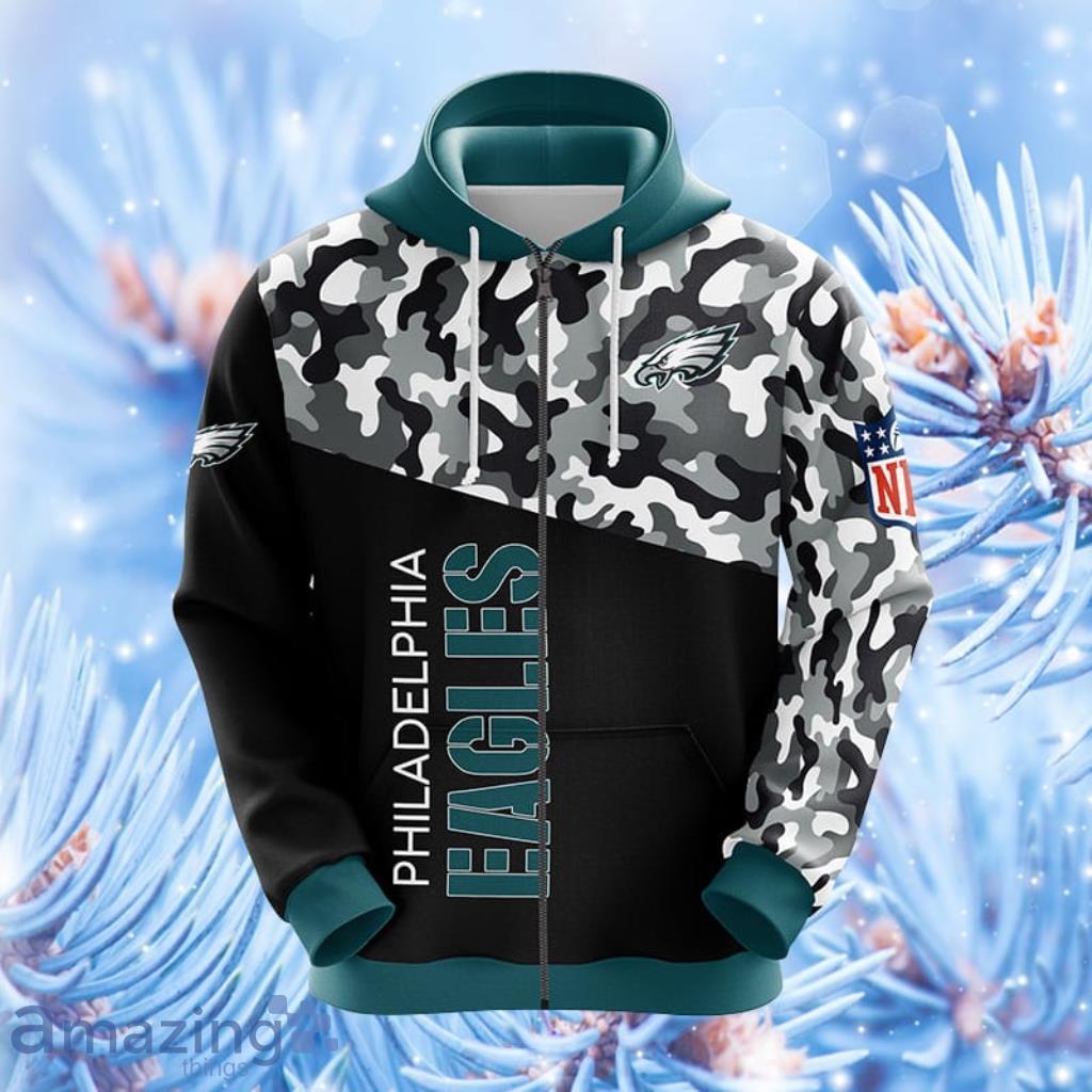 NFL Philadelphia Eagles 3D Camo Hoodie 1