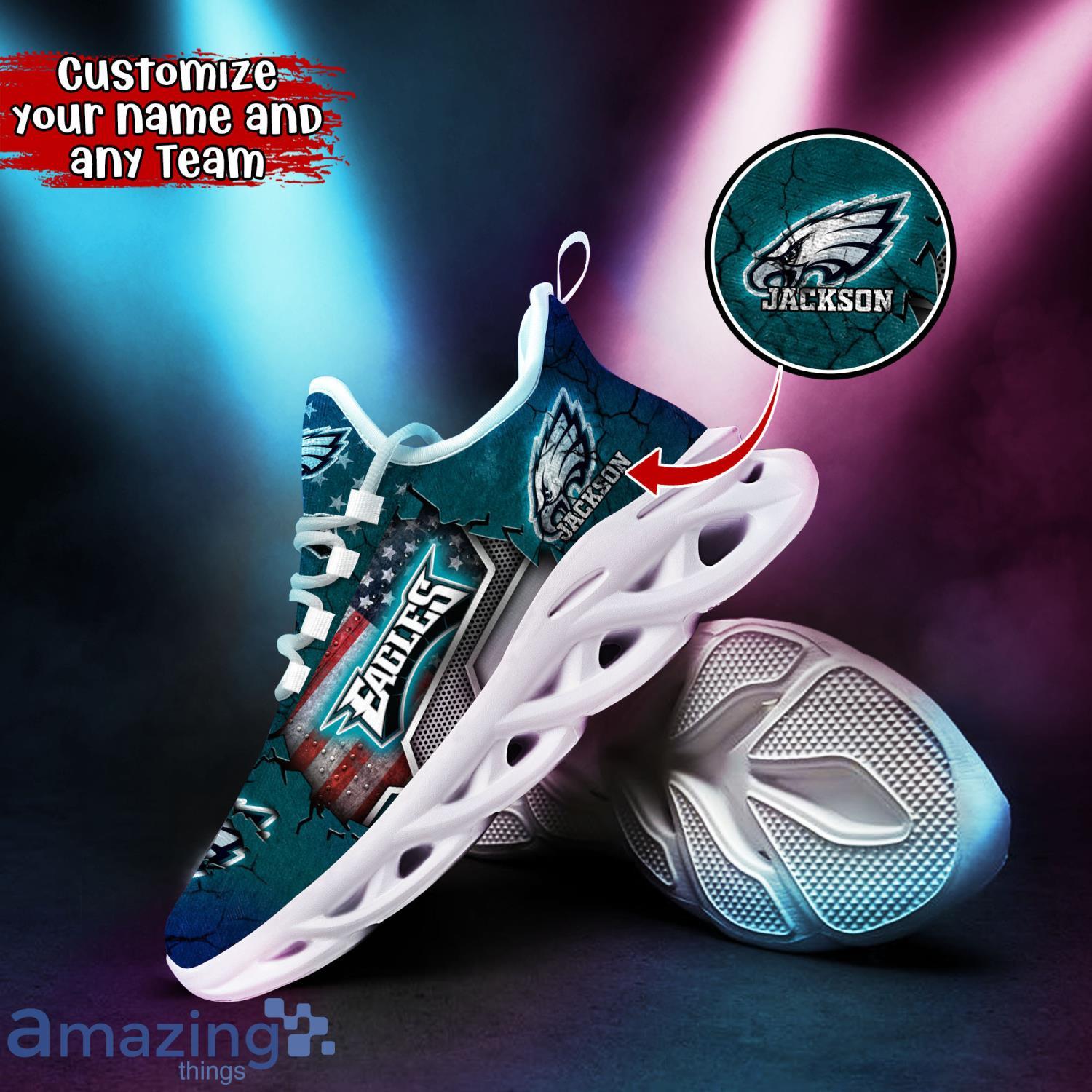 Philadelphia Eagles Personalized Max Soul Sneakers Running Sport