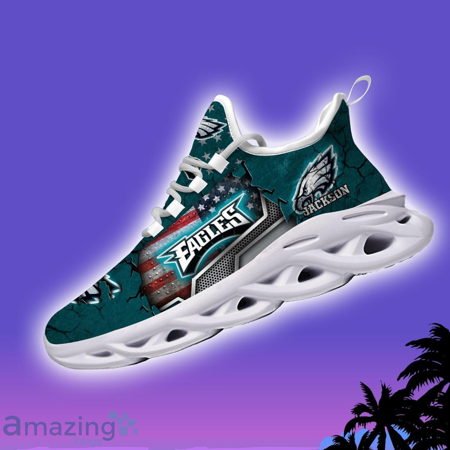 Philadelphia Eagles Max Soul Sneakers Custom Name Running Shoes