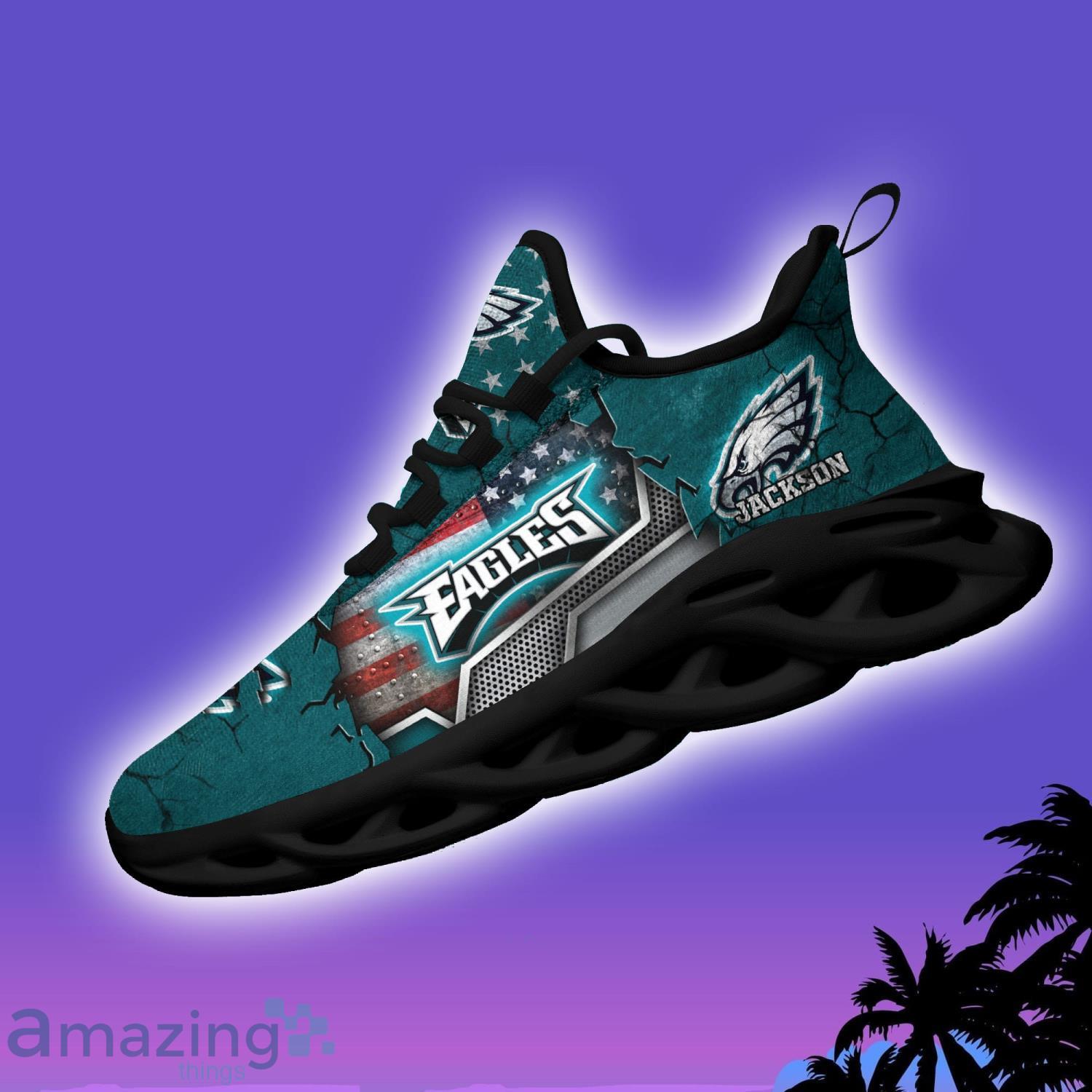 Philadelphia Eagles Max Soul Sneakers Custom Name Running Shoes