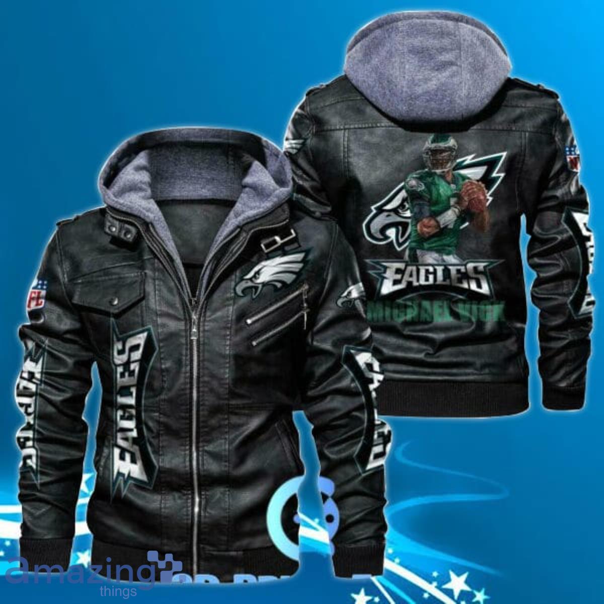 Philadelphia Eagles NFL Leather Jacket For Men