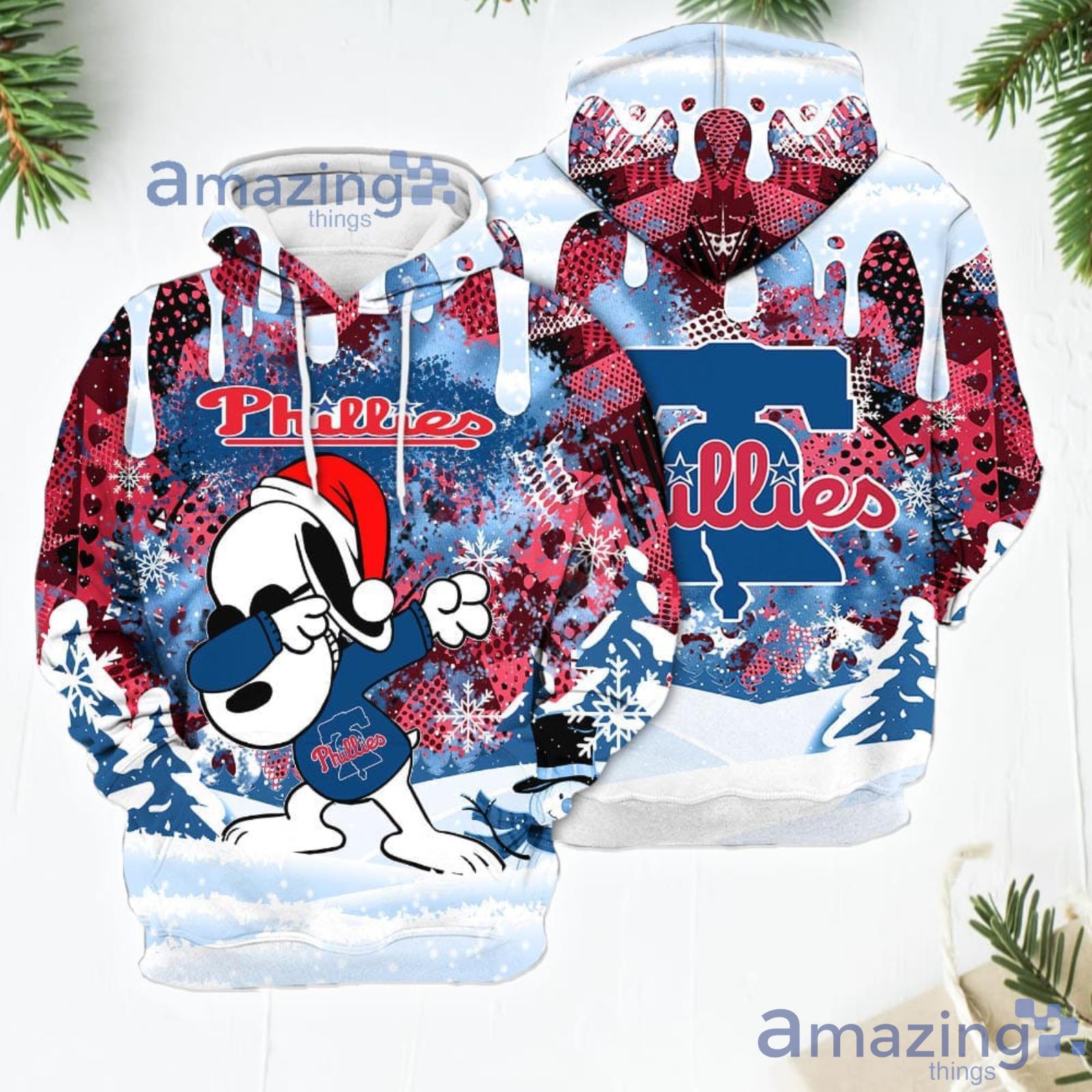 Philadelphia Phillies Snoopy Dabbing The Peanuts Sports Football Christmas Giift 3D Hoodie For Men And Women Product Photo 1