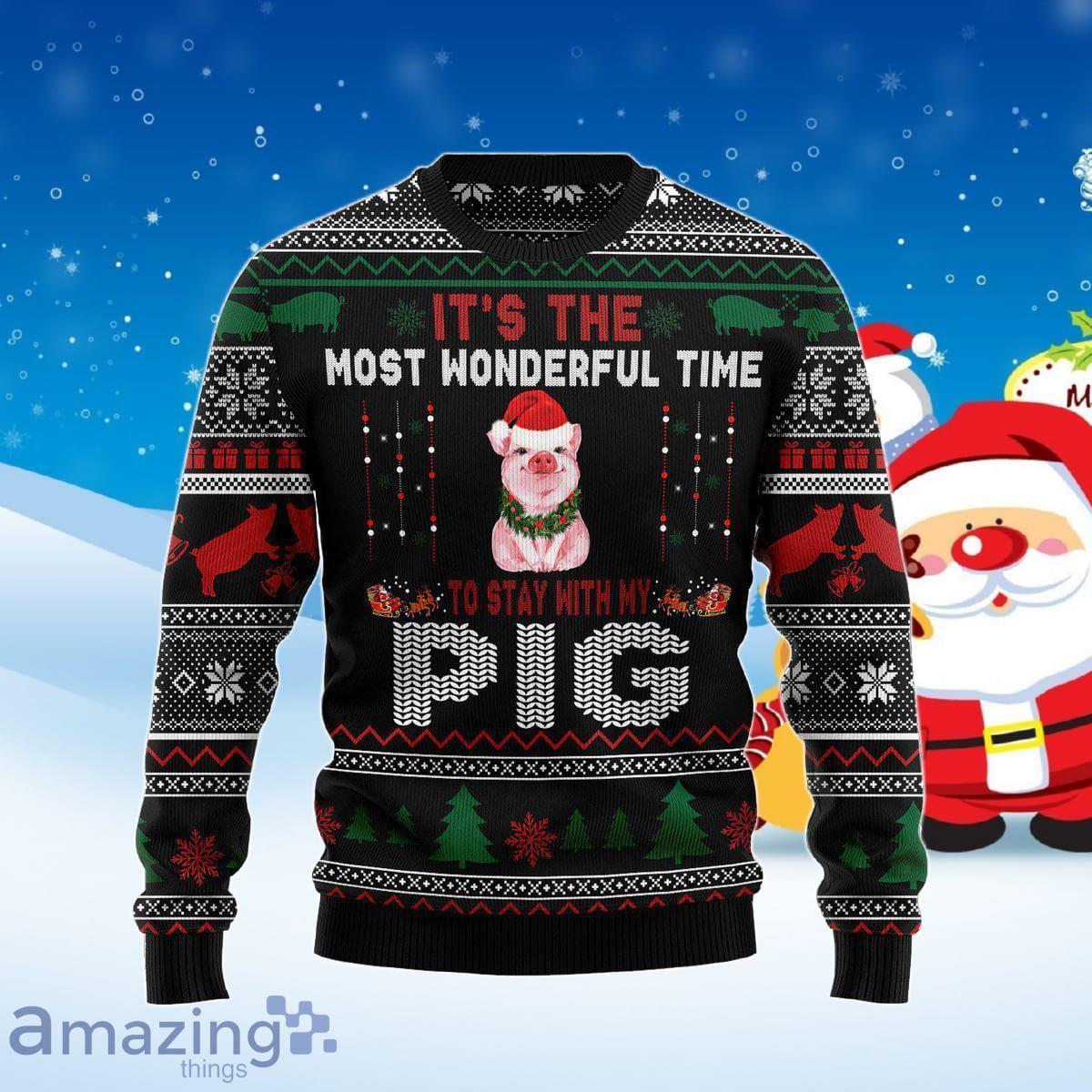 Pig Ugly Christmas Sweater Style Gift For Men And Women Product Photo 1