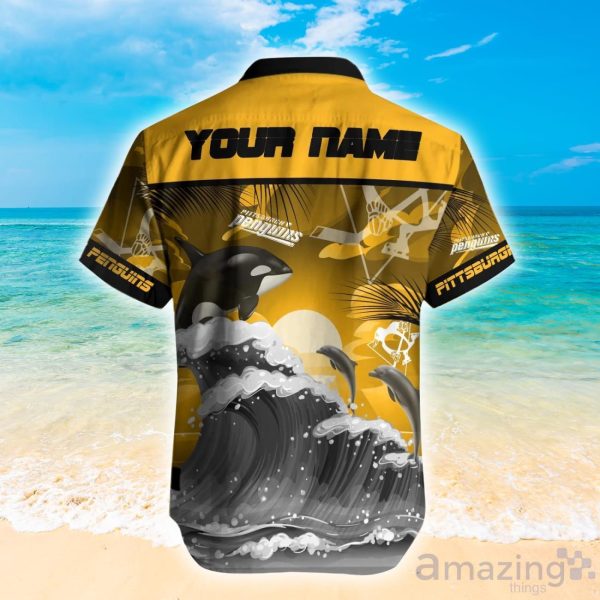 Pittsburgh Penguins Hawaiian Beach Shirt Short Sleeve Hawaiian