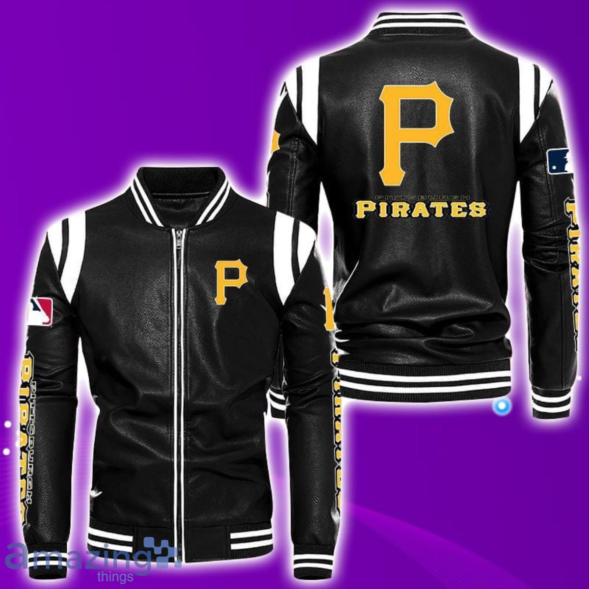 Pittsburgh Pirates Leather Bomber Jacket Best Gift For Men And Women Fans