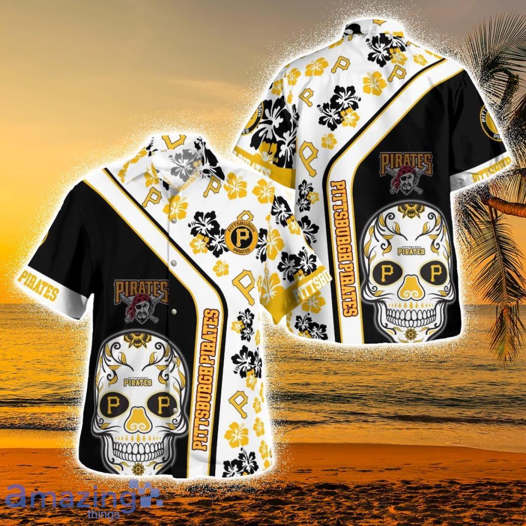 Pittsburgh Pirates Skull Tropical Hawaiian Shirt