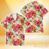 Pittsburgh Pirates White Porcelain Flower Pink Hibiscus White Background 3D Hawaiian Shirt Gift For Fans