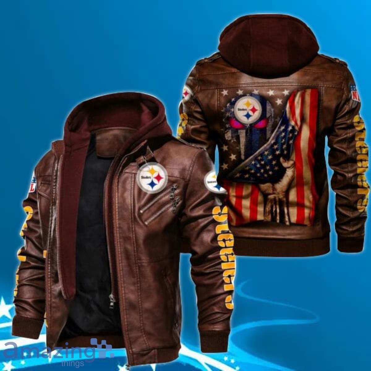 Pittsburgh Steelers NFL Team Leather Jacket