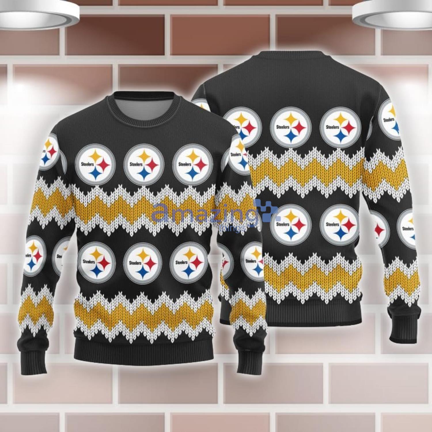 The Pittsburgh Steelers All Over Printed Ugly Chrismas Sweaters