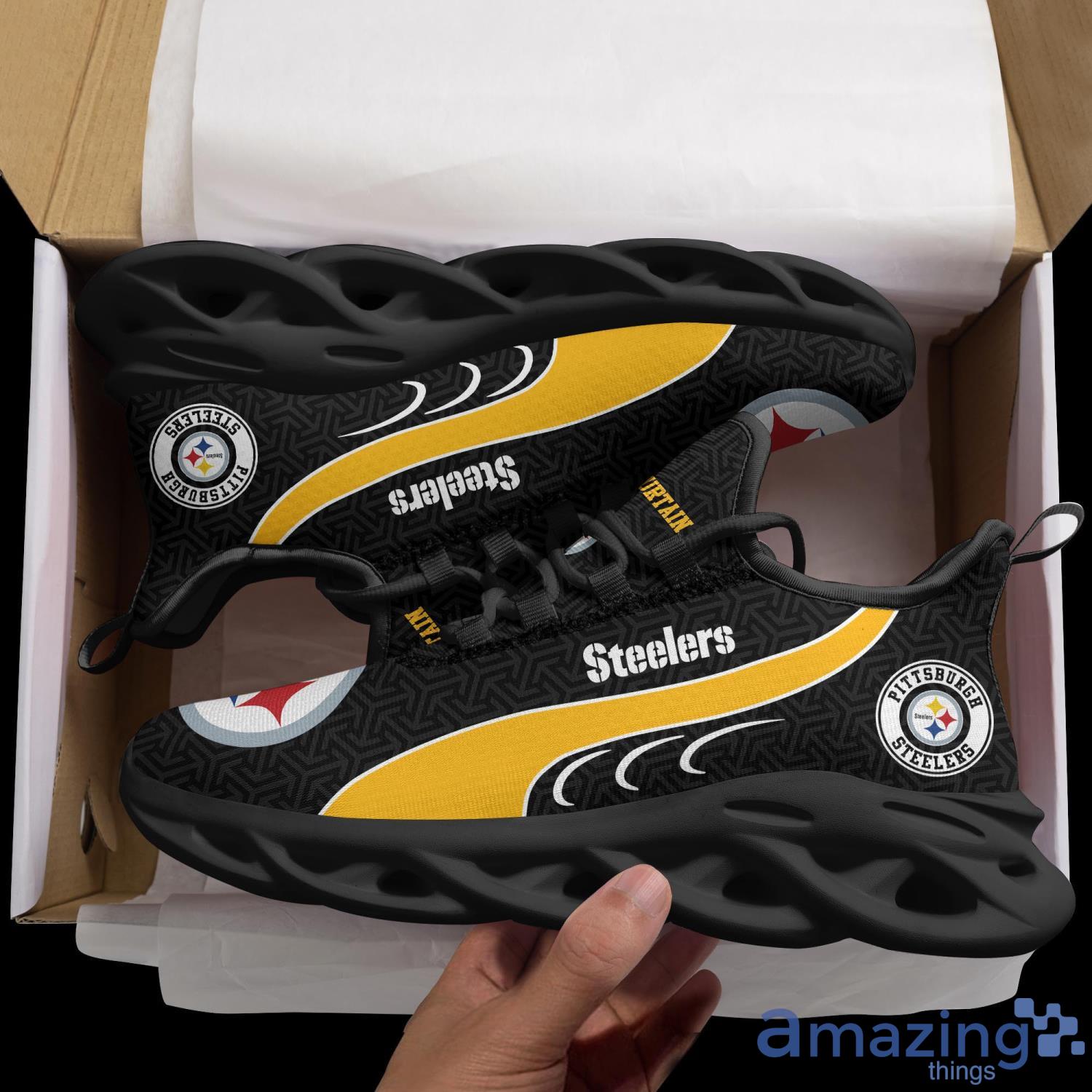 Pittsburgh Steelers NFL Clunky Shoes Running Max Soul Shoes For