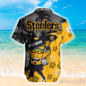 Pittsburgh Steelers NFL Custom Name Hawaiian Shirt Hot Design For Fans Product Photo 2
