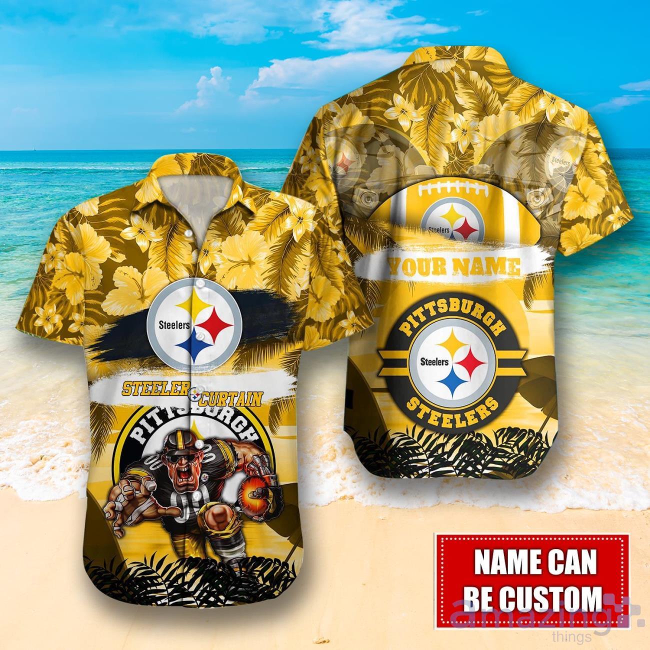 Steelers Hawaiian Shirt Nfl Pittsburgh Steelers Flower For Fans Sikhiarts  Cool Hawaiian Shirts - Upfamilie Gifts Store