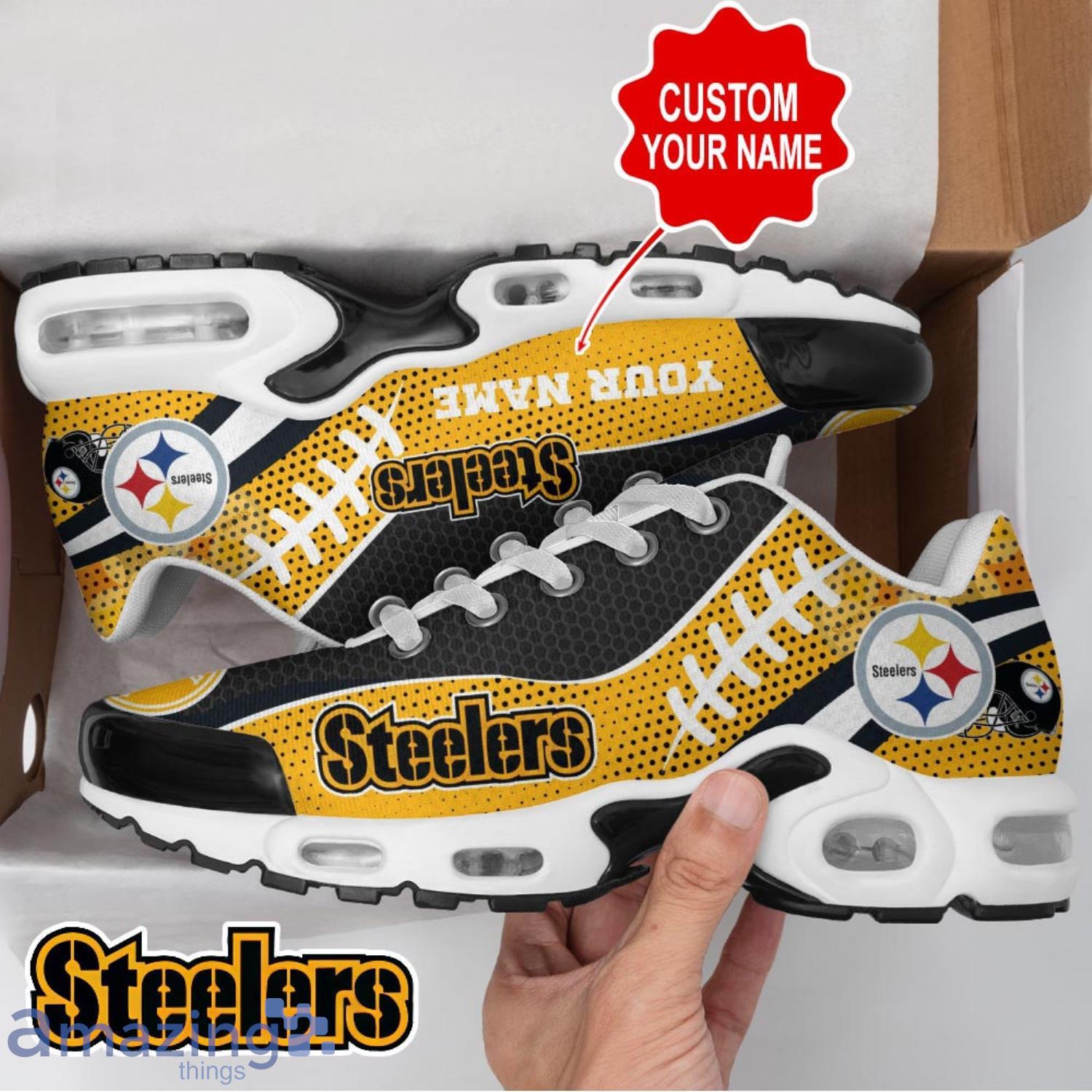 Pittsburgh Steelers NFL Air Cushion Sports Shoes Custom Name For Men Women