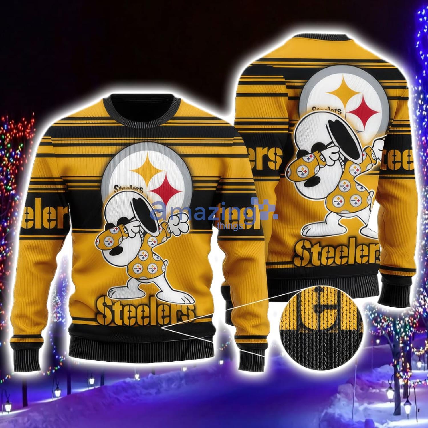 Cute Steelers Shirt 3D Funny Steelers Gifts For Dad - Personalized Gifts:  Family, Sports, Occasions, Trending