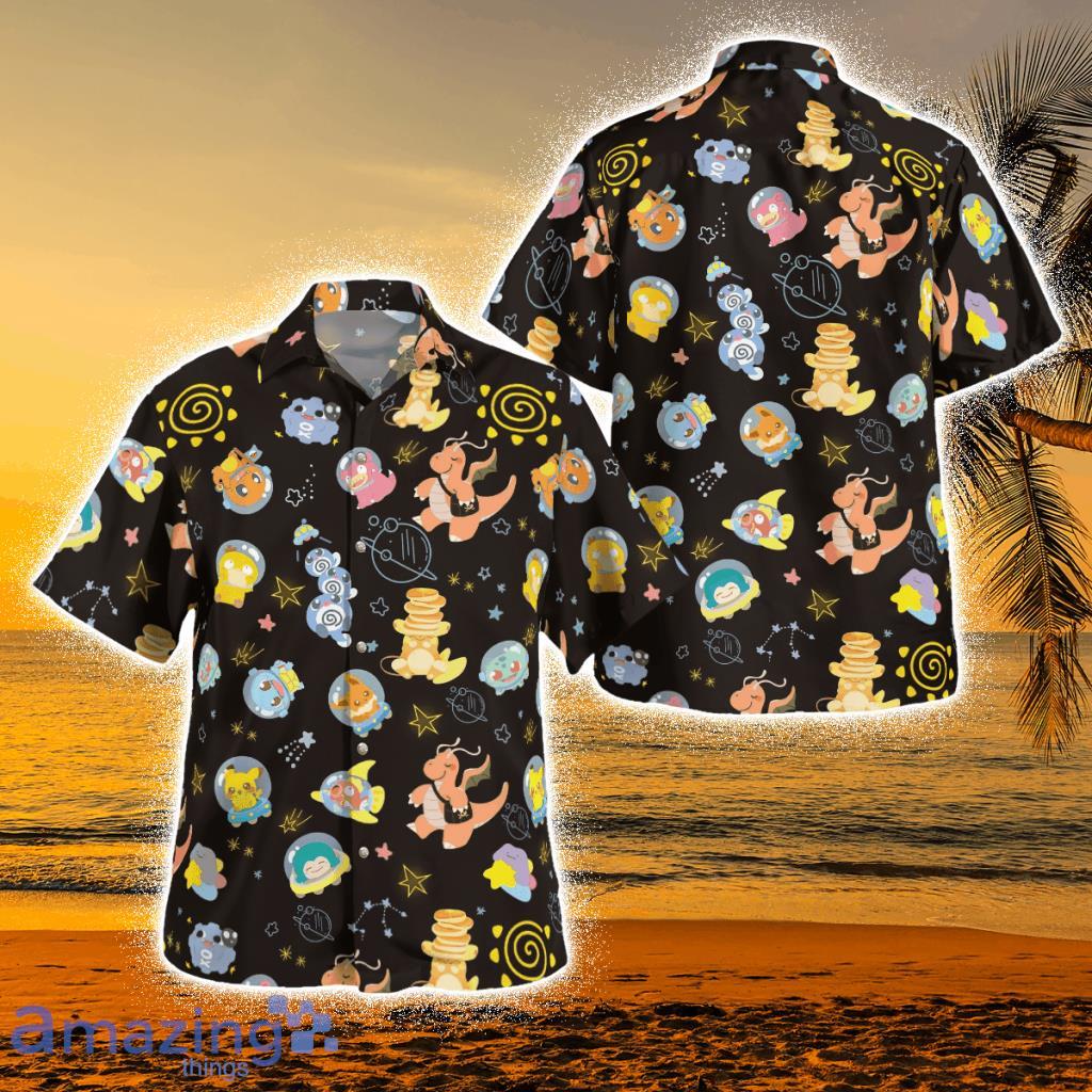 Pokemon Spaceship Tropical Hawaiian Shirt Product Photo 1