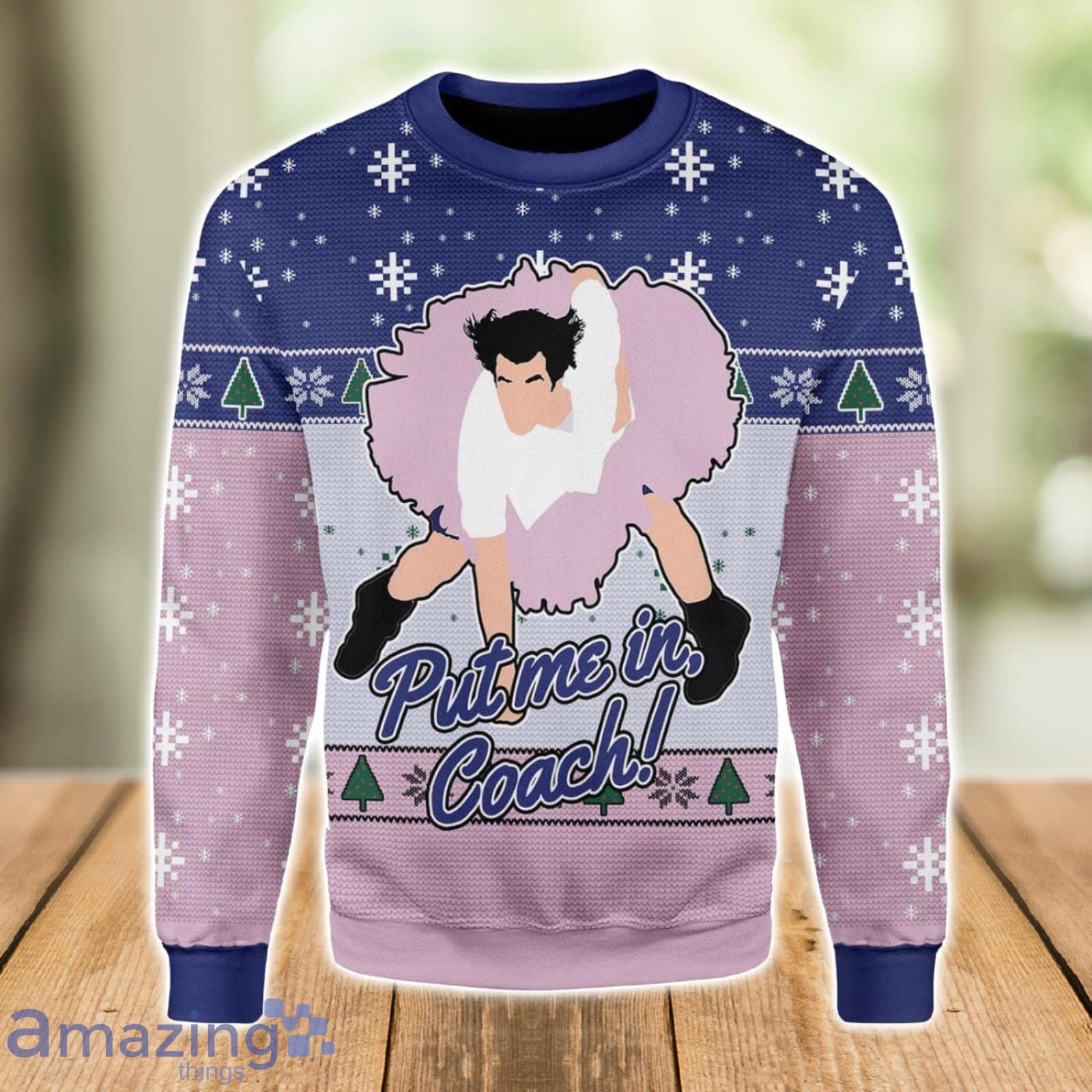Put Me In Coach Ugly Christmas Sweater Xmas Gift Christmas Gift Sweater Product Photo 1