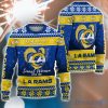 Real Women Love Football Smart Women Love The Los Angeles Rams Ugly Christmas Sweater Christmas Gift For Fans