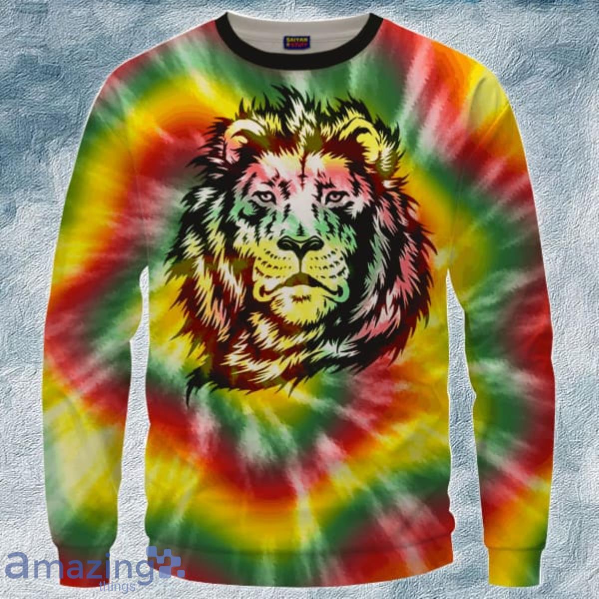 Reggae Inspired Tie Dye For The Stoners Dope 3D Sweater Product Photo 1