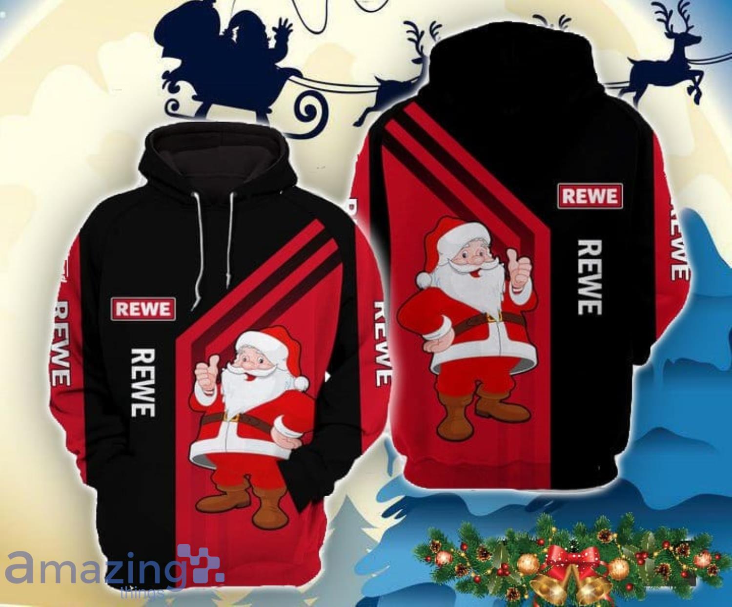 Us Veteran Santa Claus Christmas All Day 3D All Over Print Hoodie