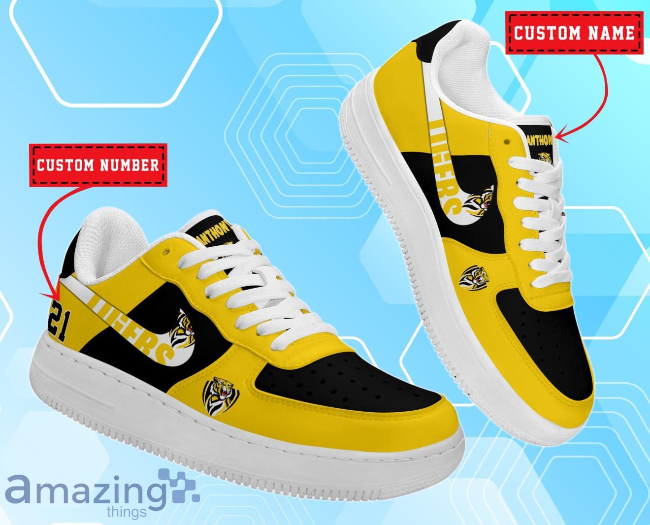 Richmond Tigers AFL Personalized Air Force Shoes For Real Fans image Richmond Tigers AFL Personalized Air Force Shoes For Real Fans Product Photo 2