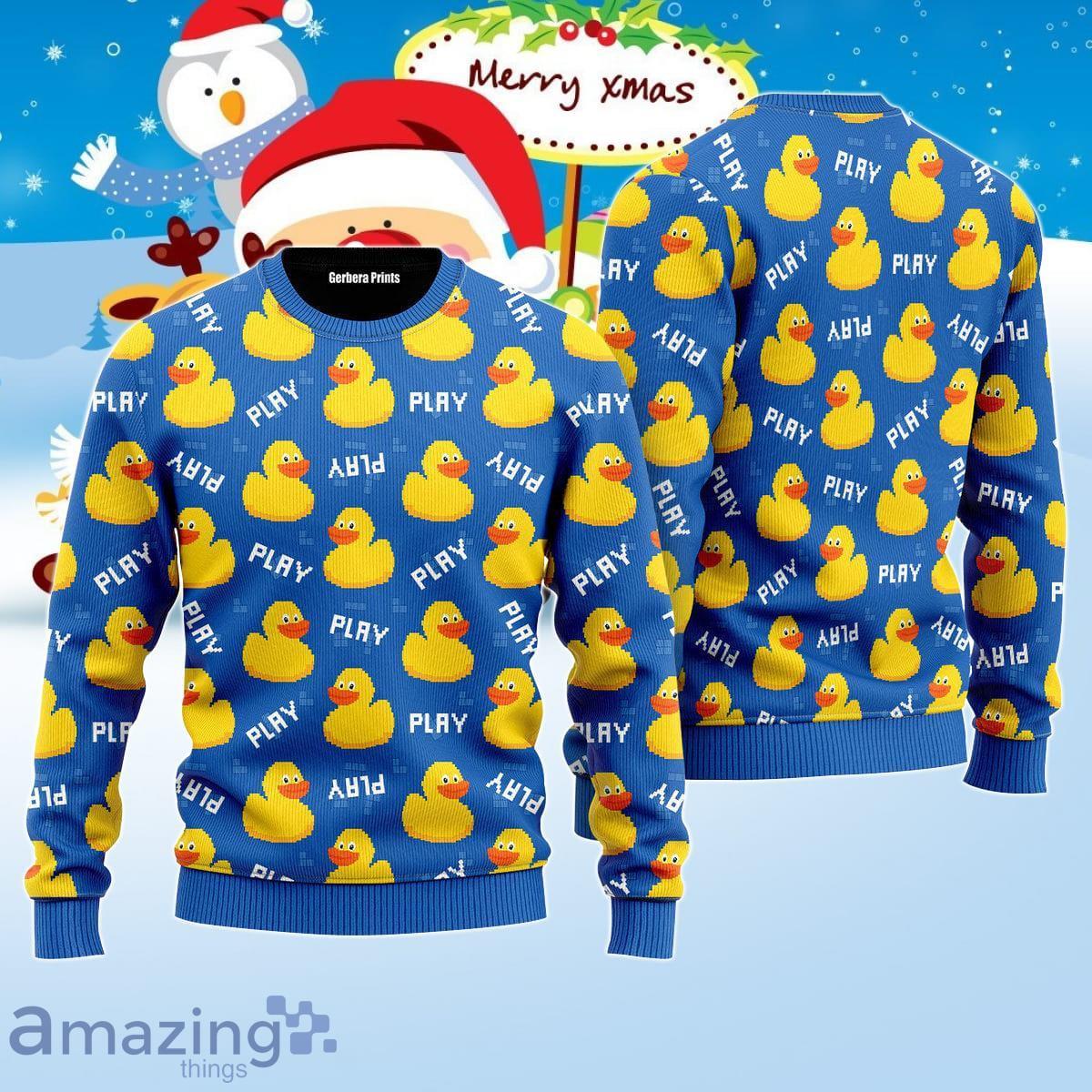 Rubber Duck Ugly Christmas Sweater Best Gift For Men And Women Product Photo 1