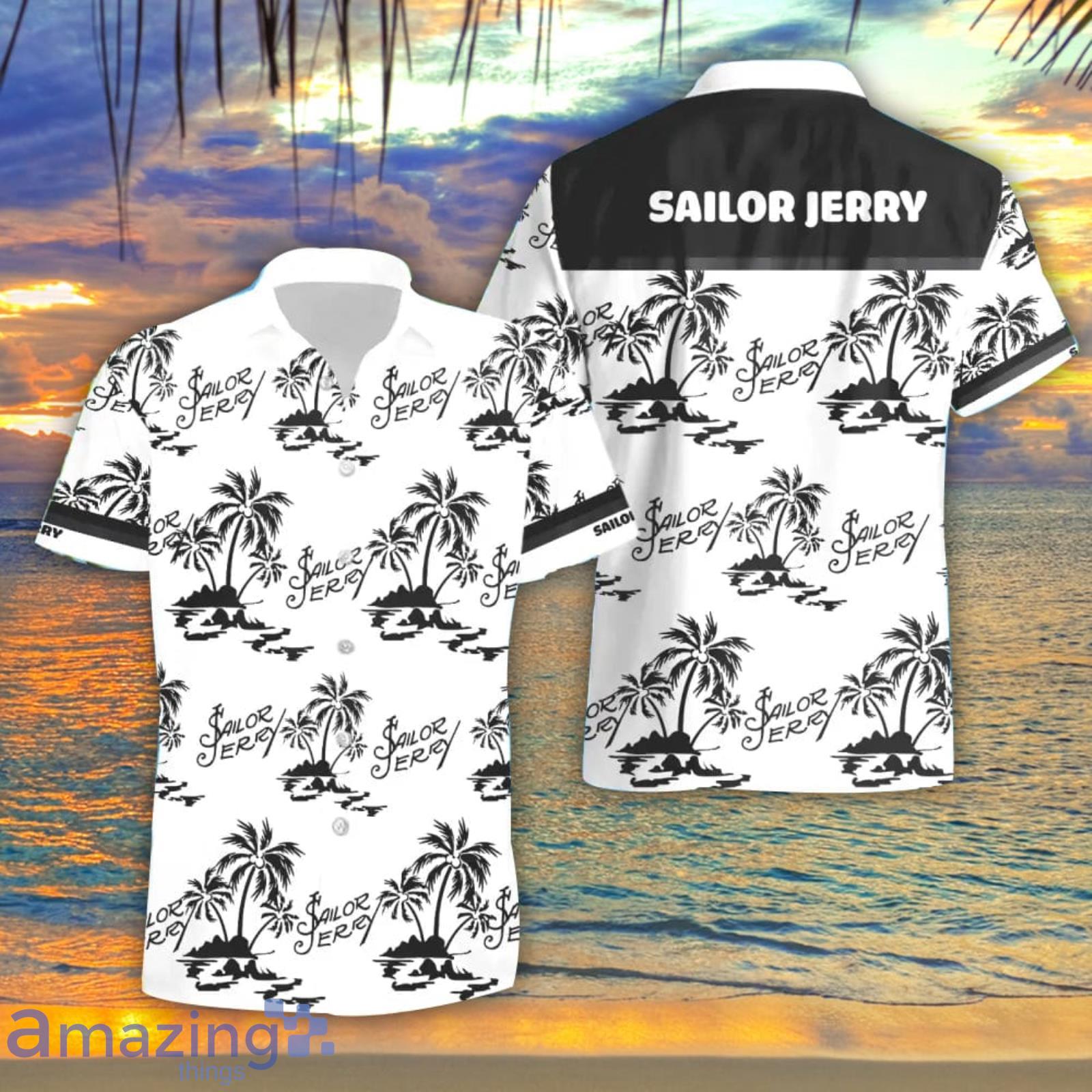 Sailor Jerry Summer Beach Coconut Pattern Hawaiian Shirt And Shorts Men And Women Gift Product Photo 1