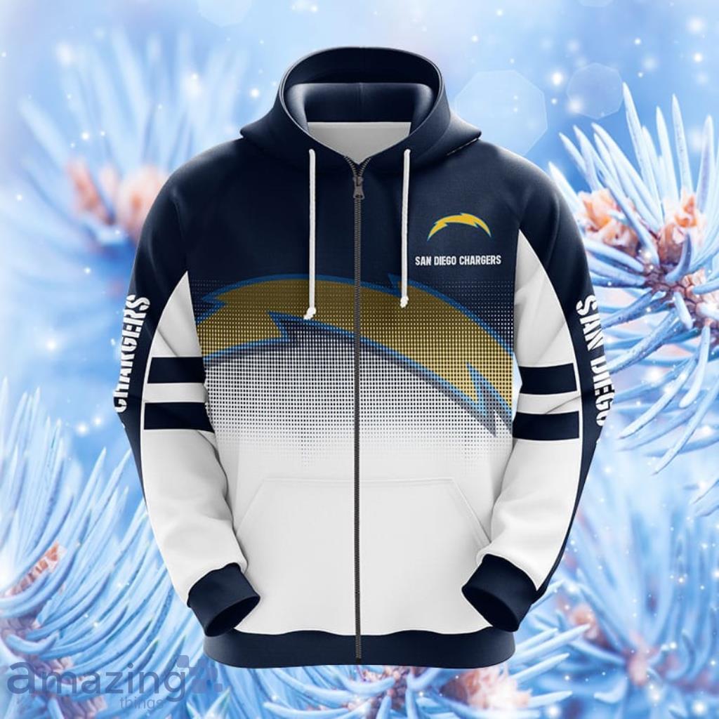 San Diego Chargers NFL Blue Hoodie, Zip Hoodie 3D All Over Print For Fans