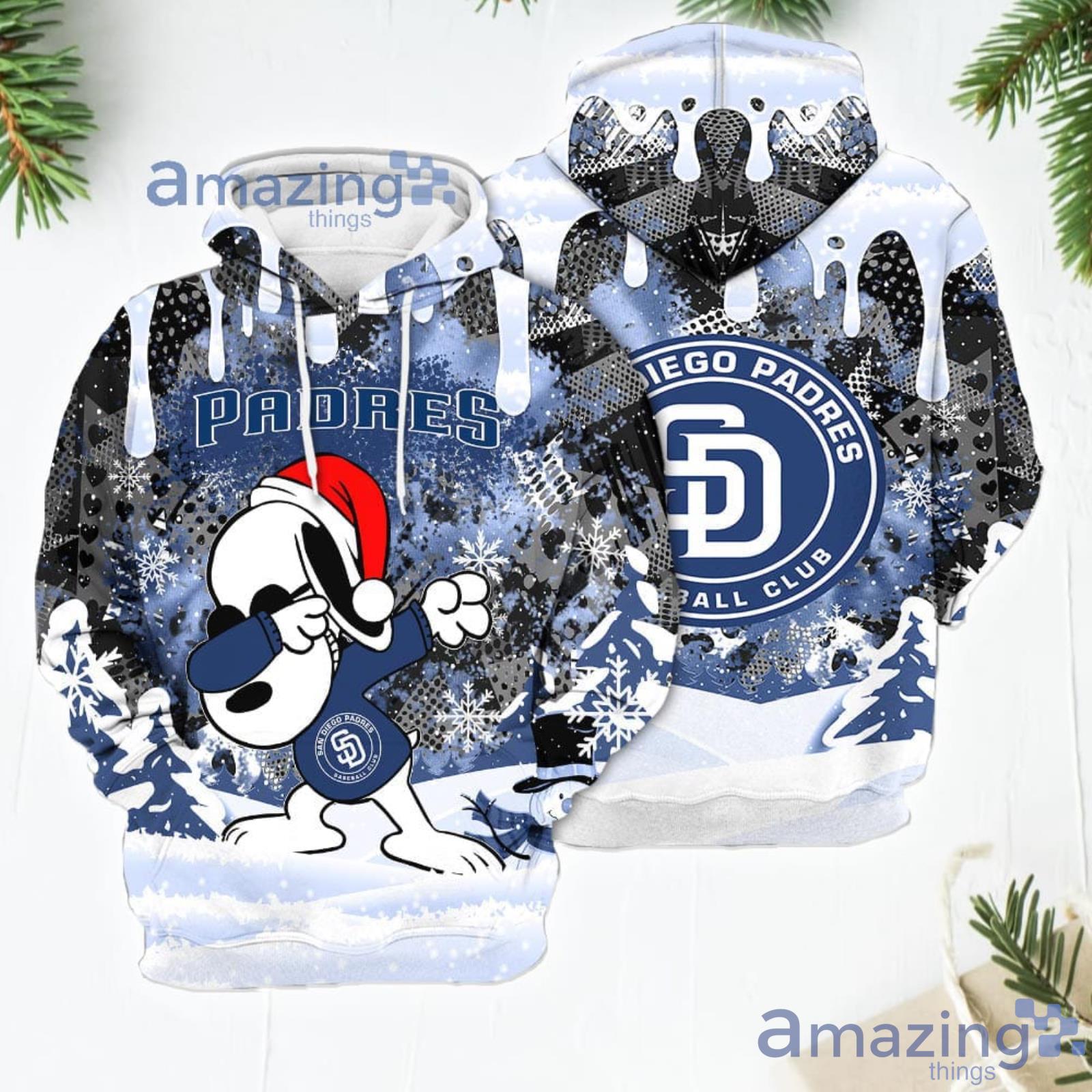 San Diego Padres Snoopy Dabbing The Peanuts Sports Football American  Christmas All Over Print 3D Hoodie - Banantees