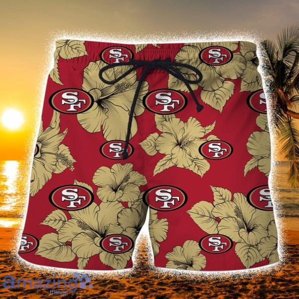 San Francisco 49ers Tropical Hibiscus Pattern Trending Summer