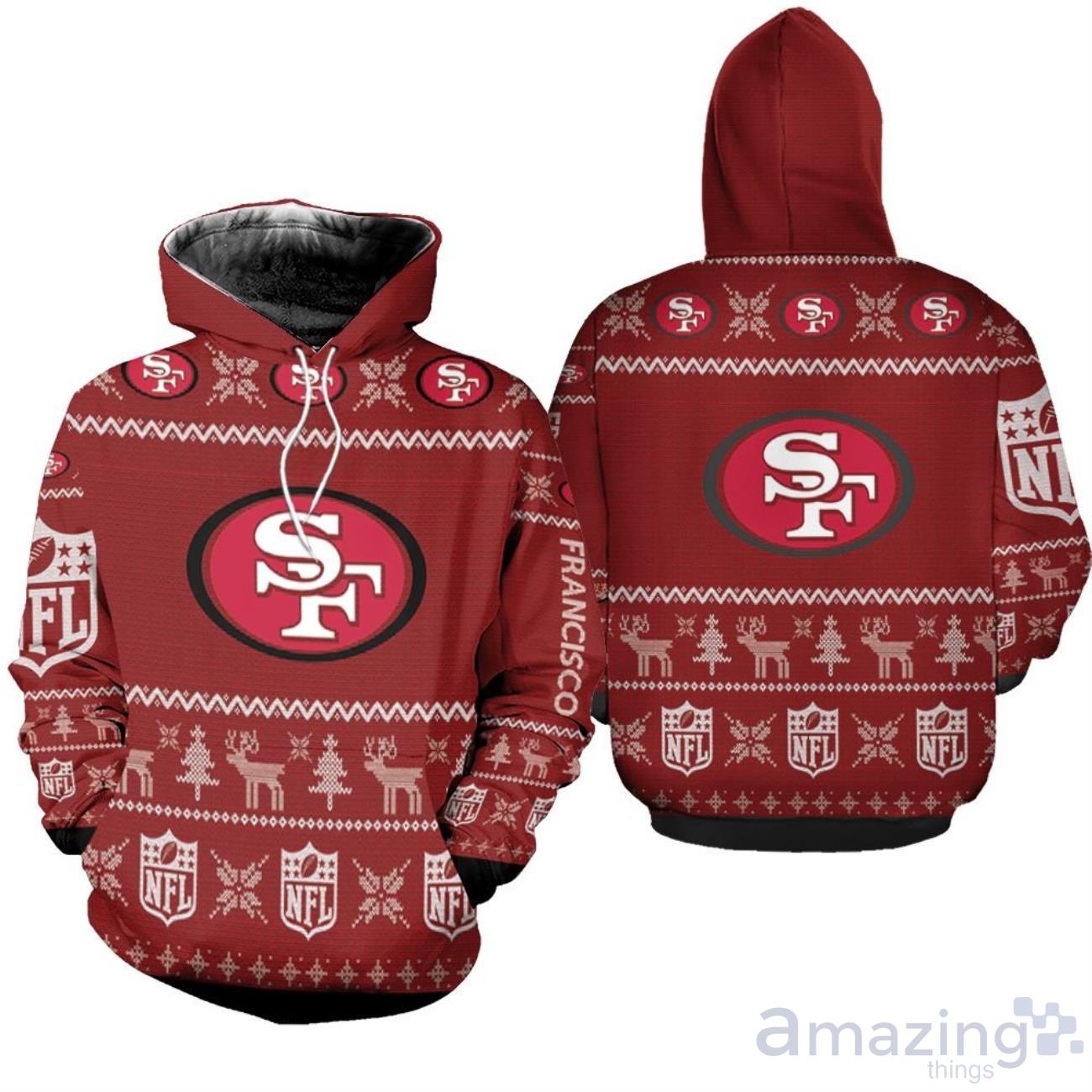 NFL San Francisco 49ers Lightweight Soft Pullover Layering Hoodie