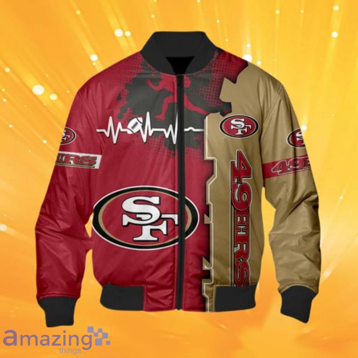 San Francisco 49ers NFL Bomber Jacket Style Gift For Fans Product Photo 1