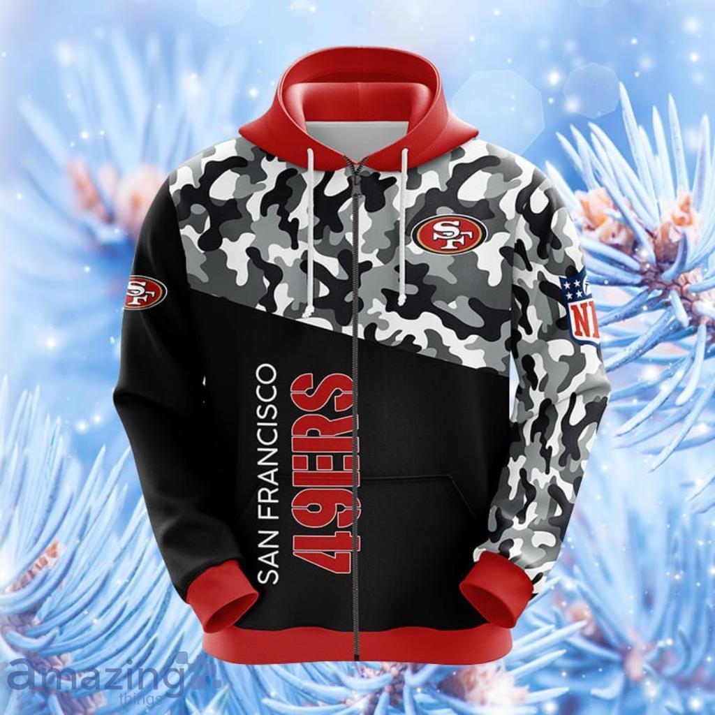 49ers zip outlet hoodie