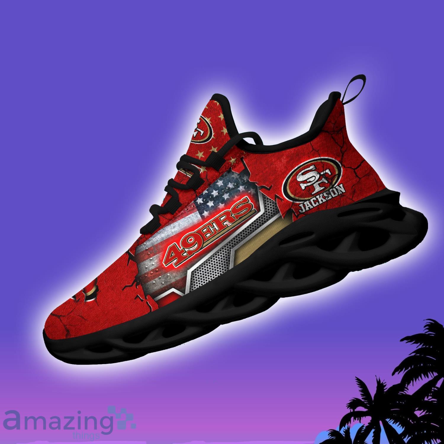 San Francisco 49ers NFL Clunky Max Soul Shoes Custom Name Unique