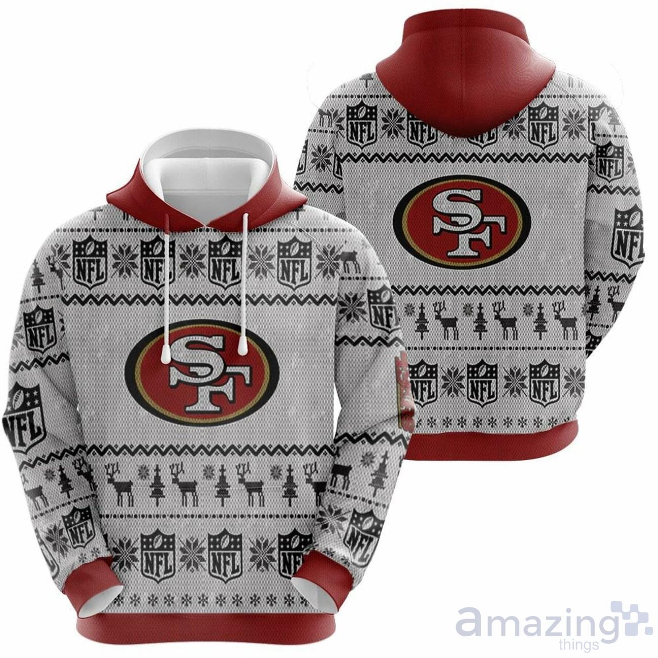 GC x NFL San Francisco 49ers Just Go with It Premium Fleece Drop Shoulder Crewneck Pullover L / White