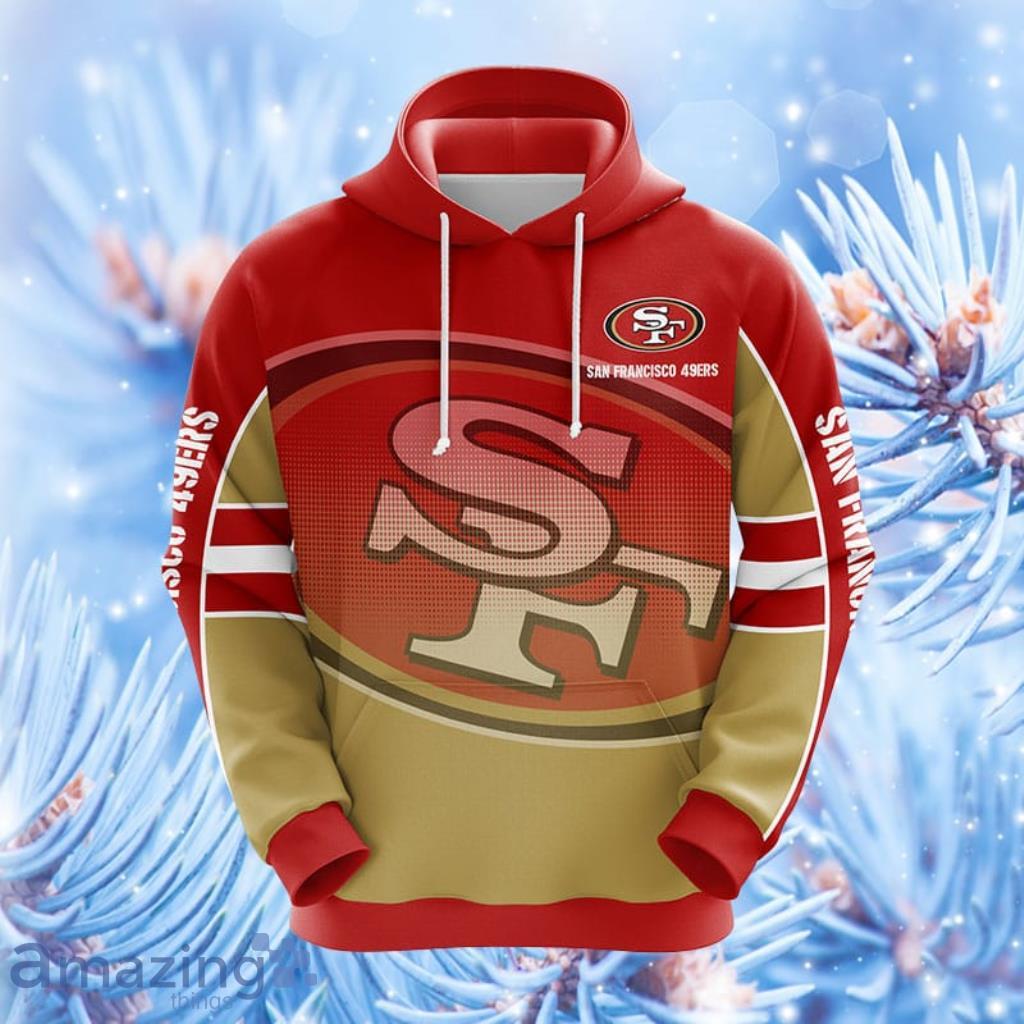 San Francisco 49ers NFL Red Hoodie, Zip Hoodie 3D All Over Print