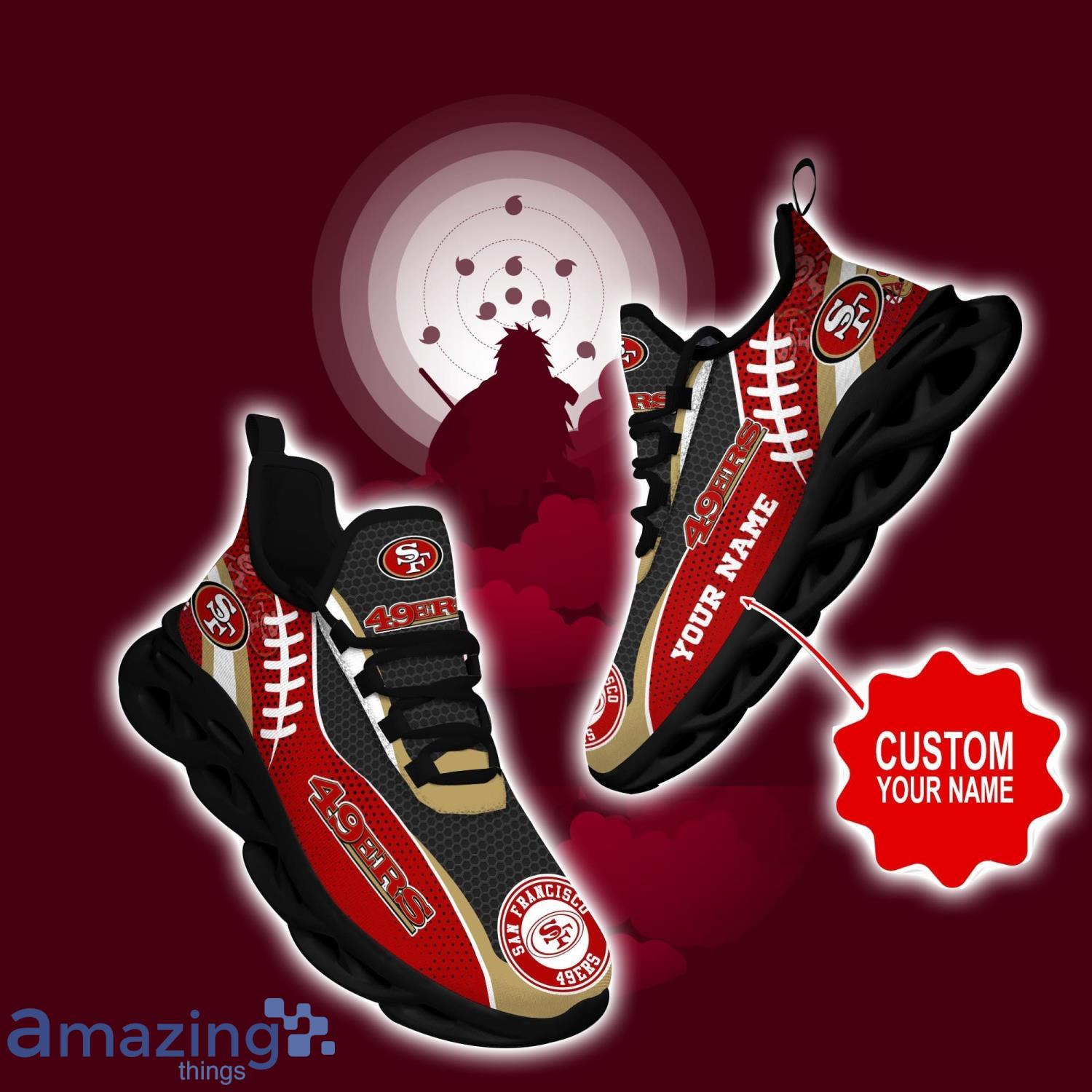San Francisco 49ers NFL Sneakers Custom Name Ultra Max Soul Shoes For Fans Product Photo 1
