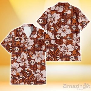 San Francisco Giants Bisque Hibiscus Brown Pattern 3D Hawaiian Shirt Gift For Fans Product Photo 1