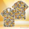 San Francisco Giants Brown Yellow Hibiscus White Background 3D Hawaiian Shirt Gift For Fans