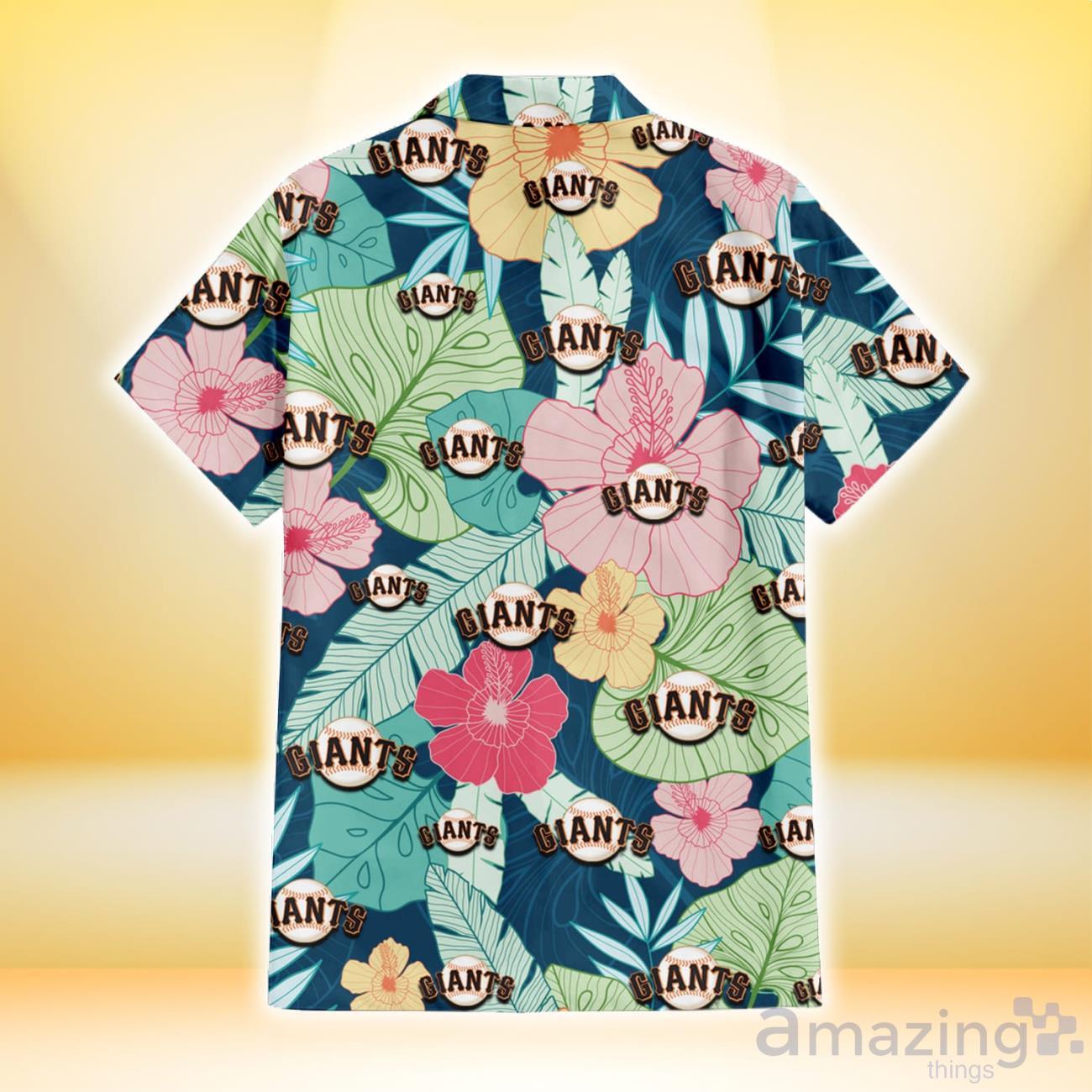 San Francisco Giants Colorful Sketch Hibiscus Dark Green Background 3D Hawaiian Shirt Gift For Fans image San Francisco Giants Colorful Sketch Hibiscus Dark Green Background 3D Hawaiian Shirt Gift For Fans Product Photo 3