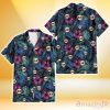 San Francisco Giants Dark Magenta Green Leaf Black Background 3D Hawaiian Shirt Gift For Fans