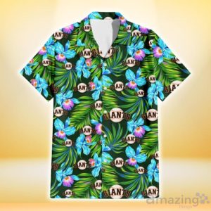 San Francisco Giants Electro Color Hibiscus Black Background 3D Hawaiian Shirt Gift For Fans Product Photo 2