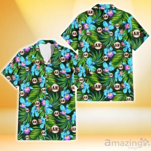 San Francisco Giants Electro Color Hibiscus Black Background 3D Hawaiian Shirt Gift For Fans Product Photo 1