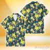 San Francisco Giants Hibiscus Green Palm Leaf Black Background 3D Hawaiian Shirt Gift For Fans