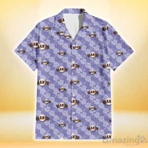 San Francisco Giants Light Purple Hibiscus Pattern Stripe Powder Purple 3D Hawaiian Shirt Gift For Fans Product Photo 2