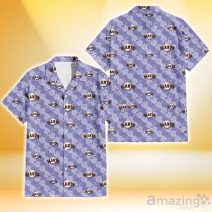 San Francisco Giants Light Purple Hibiscus Pattern Stripe Powder Purple 3D Hawaiian Shirt Gift For Fans Product Photo 1