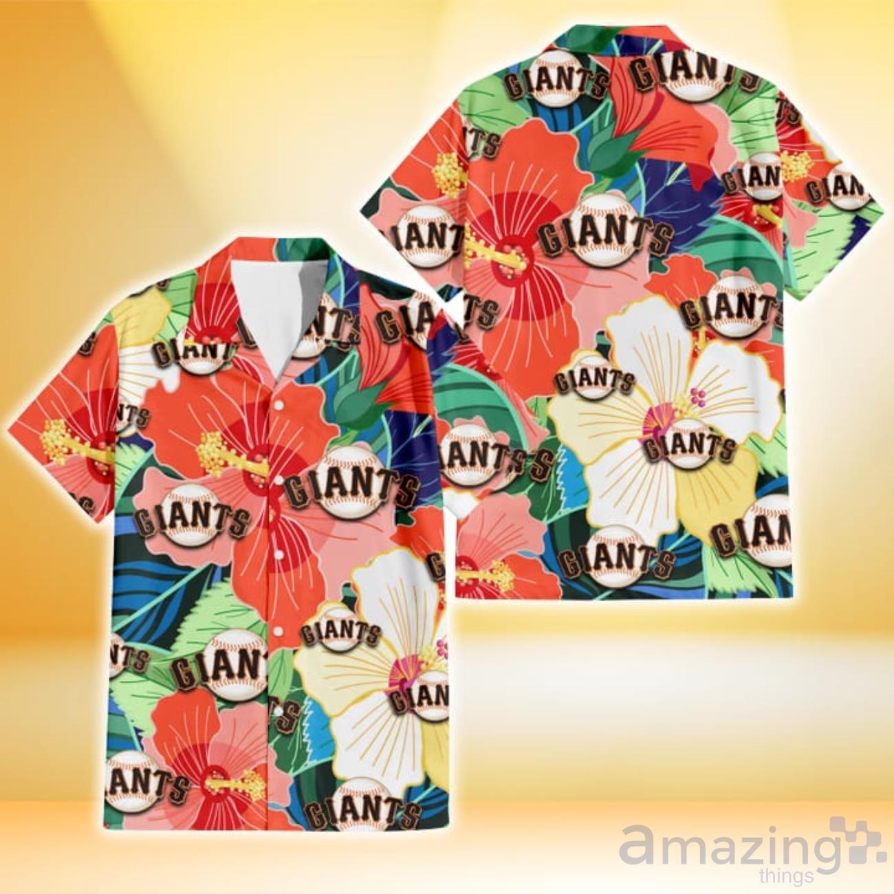 San Francisco Giants Hawaiian Shirt Hibiscus Flower Aloha Shirt - Upfamilie  Gifts Store